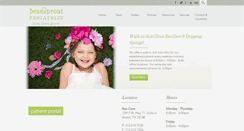 Desktop Screenshot of beansproutpediatrics.com